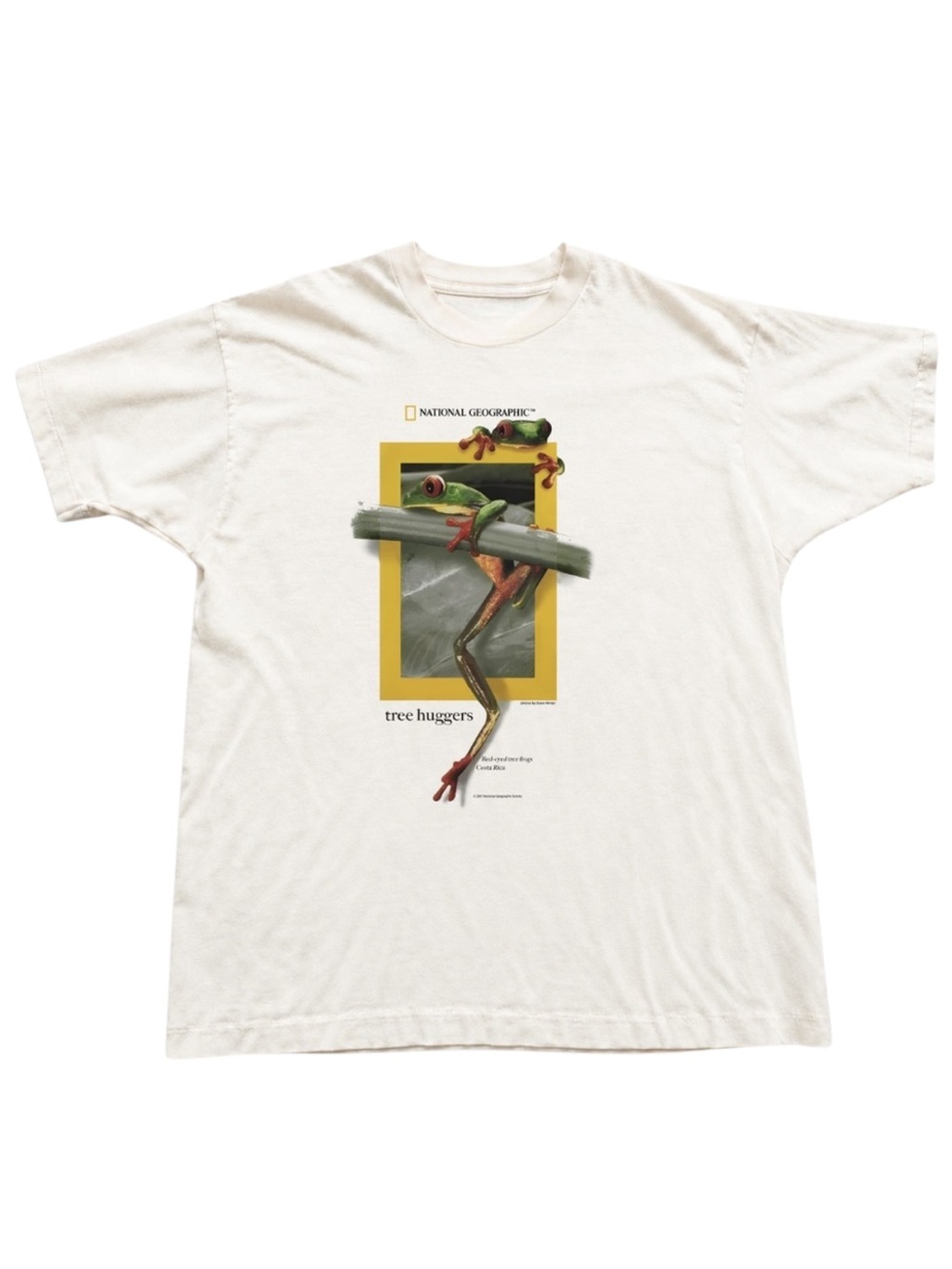Gildan National Geographic Cream 'Tree Huggers' Graphic T-Shirt